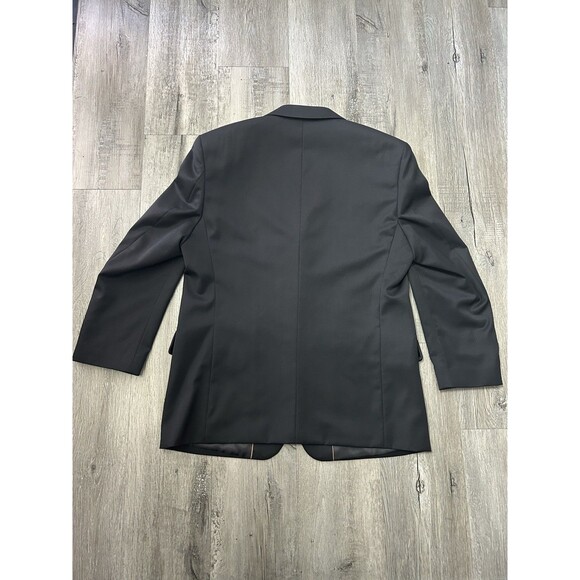 Cianni Cellini Men's 100% Wool Black Suit Set 2 Piece Jacket Sz 40S Pants Sz 34S - Picture 10 of 16